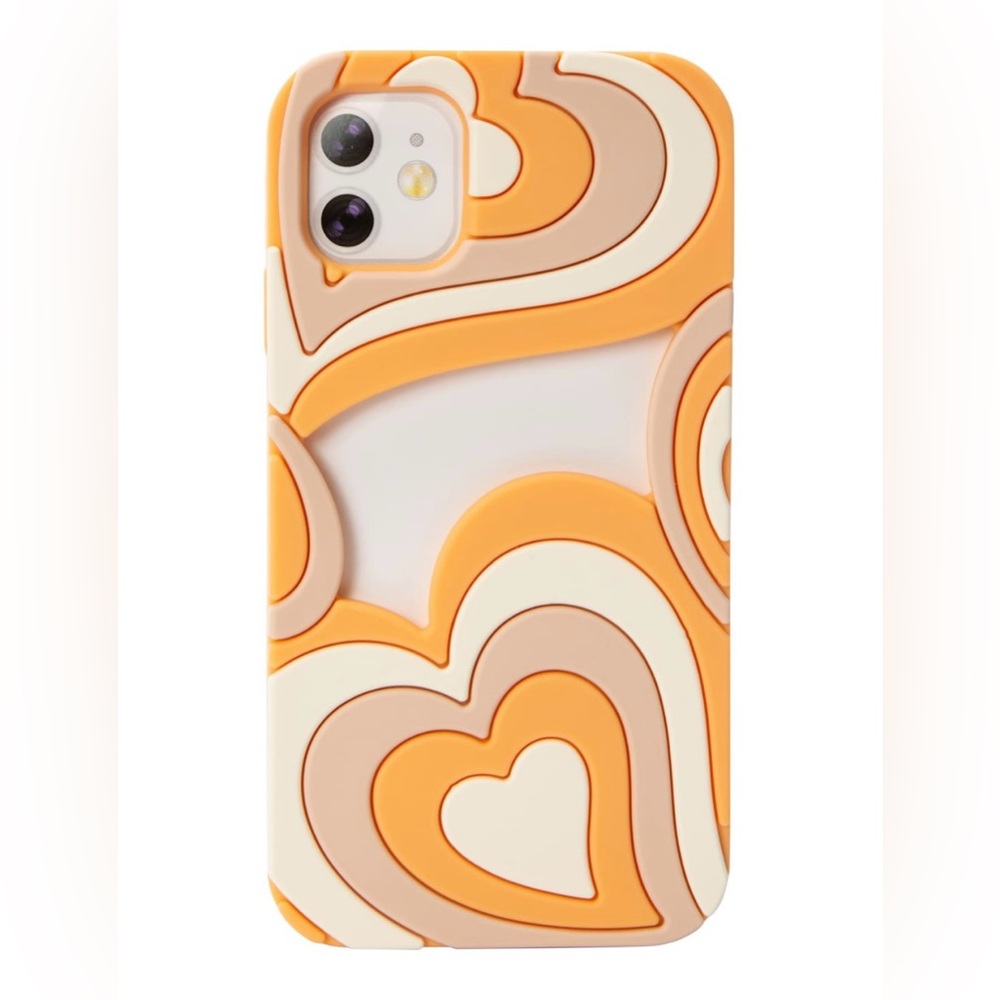 IPhone 11®/XR® Silicone Phone Case | Orange/Cream